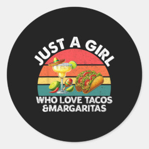 Adesivo Apenas Uma Menina Que Ama Tacos E Margaritas Méxic