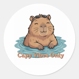 Adesivo Apenas Vibes de Capivara