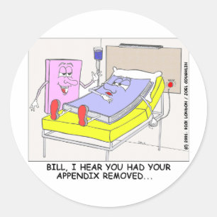 Adesivo Apêndice do Livro Saindo Dons e Camisetas Engraçad