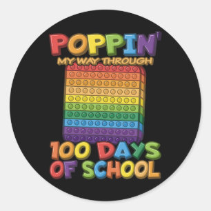 Adesivo Aperte-Me Por 100 Dias De Escola - Pop