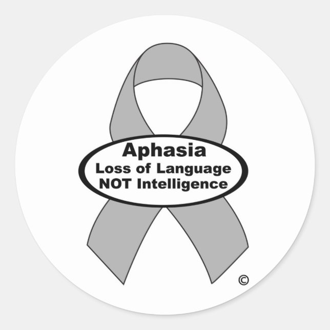 Adesivo Aphasia Awarness sticker (Frente)