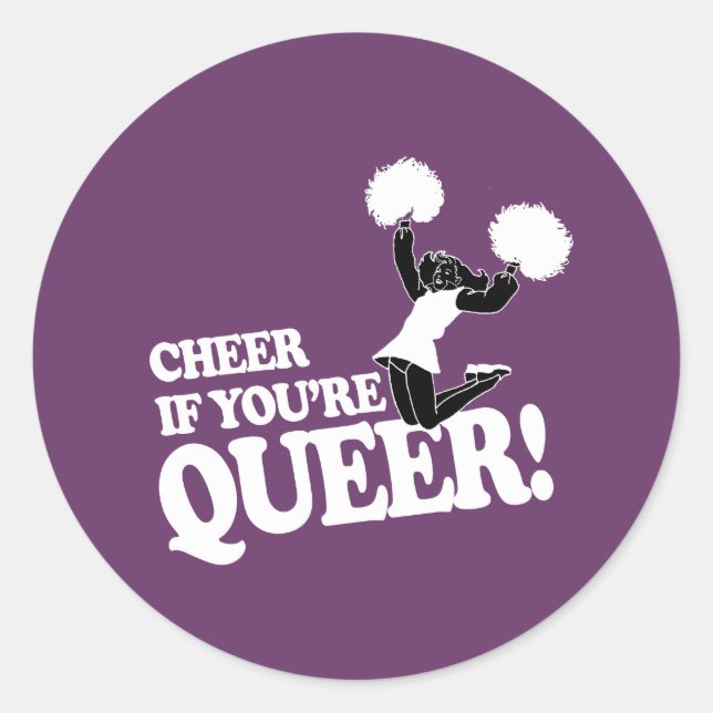 ADESIVO APLAUDA SE VOCÊ É LGBTQ+ (Frente)