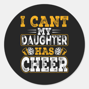 Adesivo Aplaudir Mãe Cheerleading - Não Posso Minha Filha 