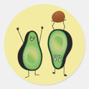 Adesivo aplausos engraçada do Avocado fica verde