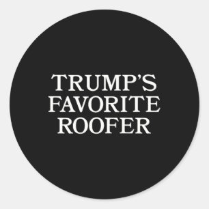 Adesivo Apoiador de Telhados de Trump Engraçado Para Telha