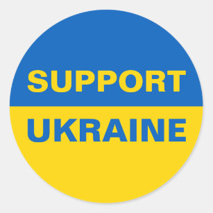 Adesivo Apoiar a Ucrânia - Sinalizador Ucraniano