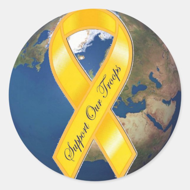 Adesivo Apoiar as nossas tropas (Frente)