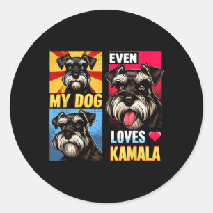 Adesivo Apoiar Kamala Harris Até Meu Cachorro Adora Kamala
