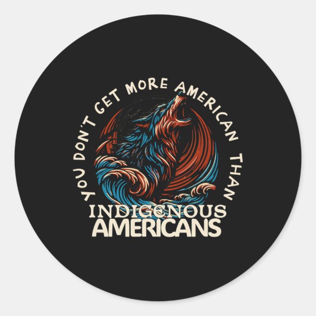 Adesivo Apoiar Nativos Americanos  (Frente)