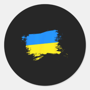 Adesivo Apoie Bandeira da Ucrânia Orgulho Ucraniano Coraçã