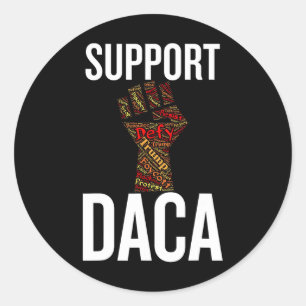 Adesivo Apoie Gráfico Daca Resist Distressed Antitrump