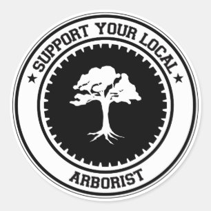 Adesivo Apoie seu Arborist local