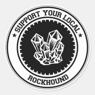 Adesivo Apoie seu Rockhound local