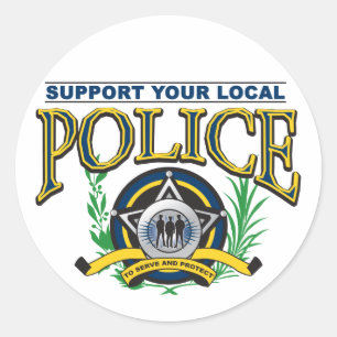 Adesivo Apoie sua polícia local