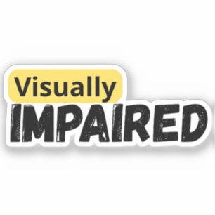 Adesivo apoio à sensibilização para as deficiências visuai
