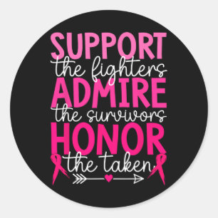 Adesivo Apoio ao cancer de mama Admire Honra Breastcancer