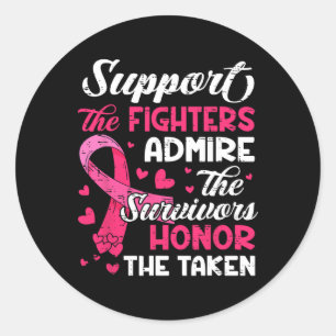 Adesivo Apoio ao cancer de mama Admire Honra Cancer A