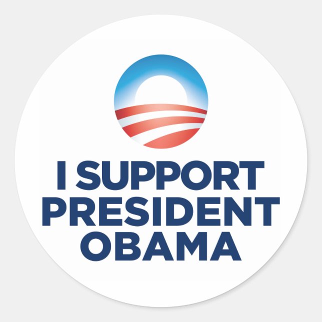 Adesivo Apoio o Presidente Obama (Frente)