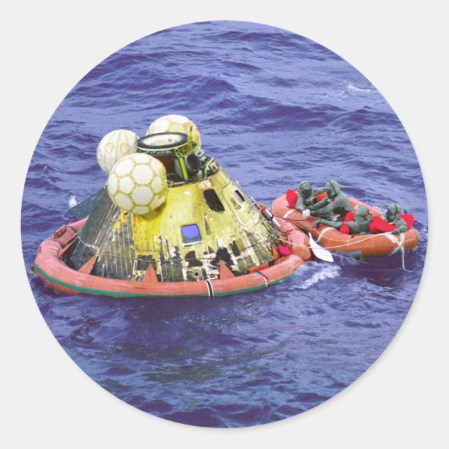 Adesivo Apollo 11 Astronautas Chegam Em Casa (Frente)