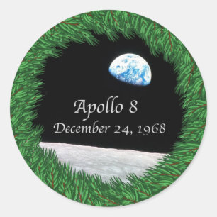 Adesivo Apollo 8 Natal Eve Moon Missio