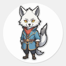 Adesivo Apontador do Guerreiro do Lobo do Animo Aventurado