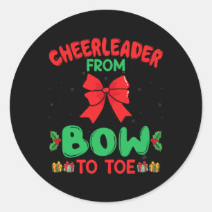 Adesivo Aporrinhador de laço a pé Funny Cheerleading Chr
