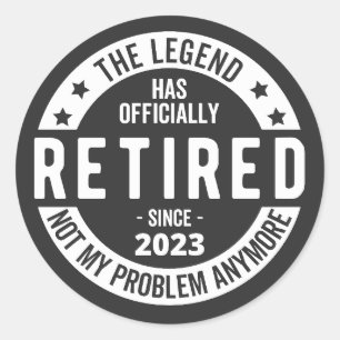 Adesivo aposentado 2023