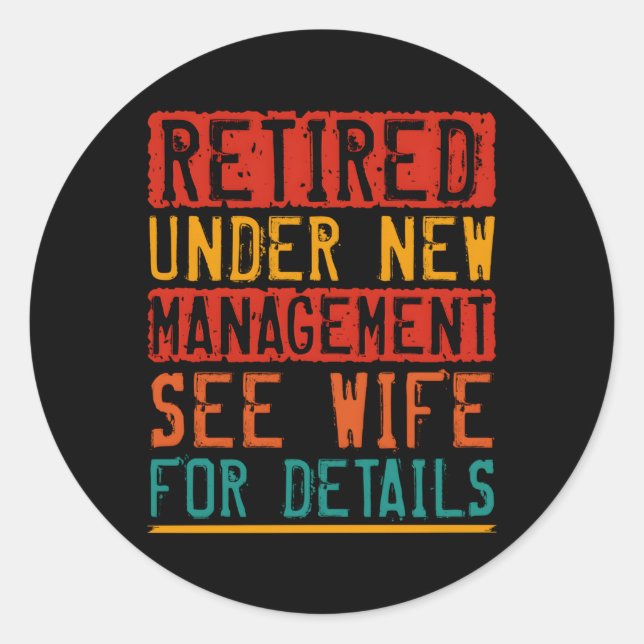 Adesivo Aposentado Em Novo Agente Consulte Para Obter Deta (Frente)