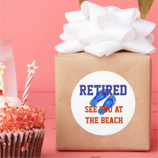 Adesivo Aposentado - Vejo Você Na Praia