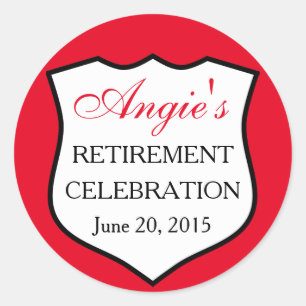 Adesivo Aposentadoria feita sob encomenda do vermelho do