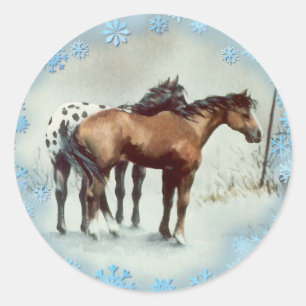 Adesivo APPALOOSA & FLOCOS DE NEVE do INVERNO por SHARON