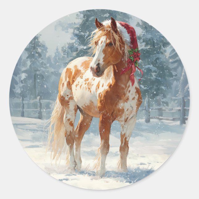 Adesivo Appalossa Horse Christmas Sticker (Frente)