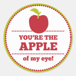 Adesivo Apple de meu olho frutifica namorados