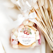 Apple do nosso Chá de fraldas visual Obrigado