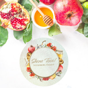 Adesivo Apple e Honey Shana Tova Rosh Hashanah