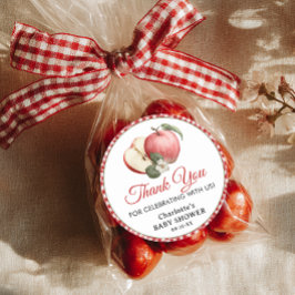 Adesivo Apple of Our Olho Chá de fraldas Obrigado Sticker