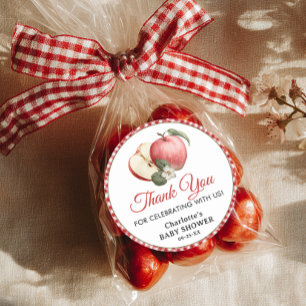 Adesivo Apple of Our Olho Chá de fraldas Obrigado Sticker