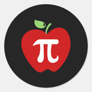 Adesivo Apple Pi Apple Pie Pie Comida Sobre Professor de M