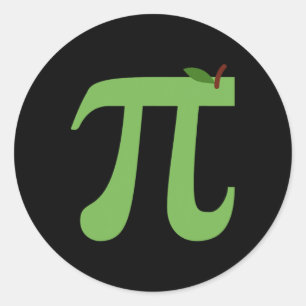 Adesivo Apple Pi Engraçada Piada De Pie Day Para Amor Em M