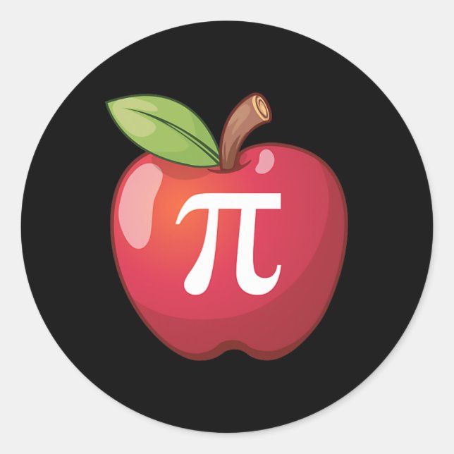 Adesivo Apple Pi - Matemática dos Professores de Matemátic (Frente)