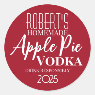 Adesivo Apple Pie Vodka Personalizada