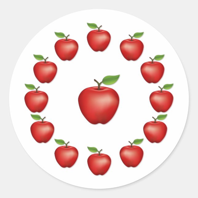 Adesivo Apple, Red Delicious Sticker (Frente)