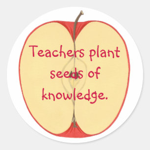 Adesivo Apple, sementes da planta dos professores de