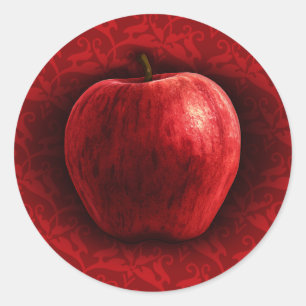 Adesivo Apple vermelho brilhante