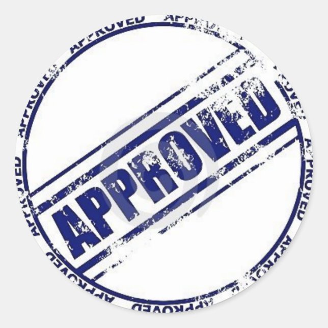 Adesivo Approved (Frente)