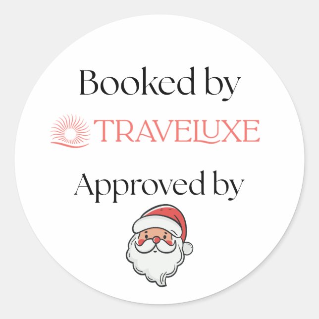 Adesivo Approved by Santa (Frente)