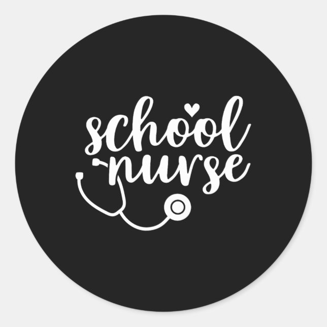 Adesivo Apreciação da Enfermeira Escolar Bonita (Frente)