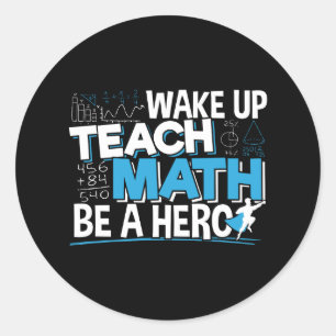 Adesivo Apreciação de Professores de Matemática Cota Herói