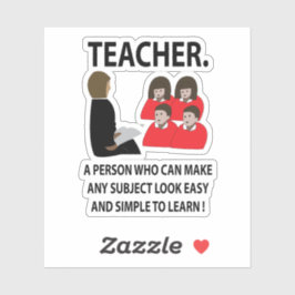 Adesivo Apreciação Do Professor De Volta À Professora De C