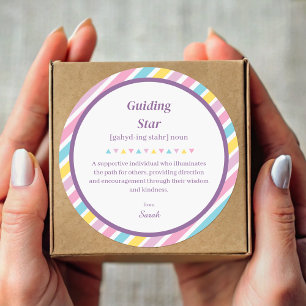 Adesivo Apreciação do professor stripes Mentor Obrigado